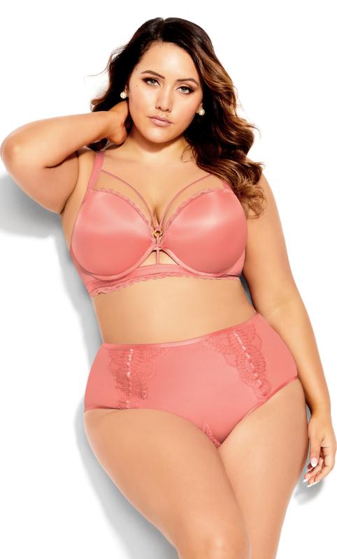 Pink Lover 6 Pieces Plus Size Underwired Full Cup Plain Light