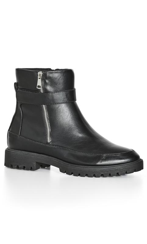Brazy Black Wide Width Ankle Boot 1