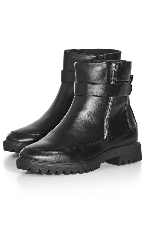 Brazy Black Wide Width Ankle Boot 6