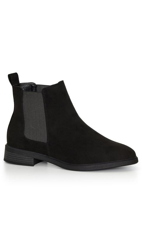 Amber Black Wide Width Ankle Boot  1