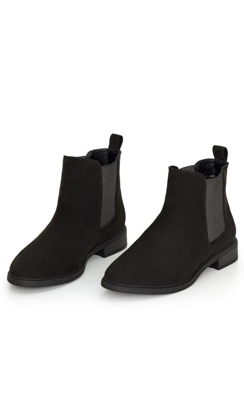 Amber Black Wide Width Ankle Boot  6