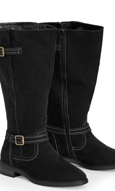 Black Wide Width Marcy Long Boot 5