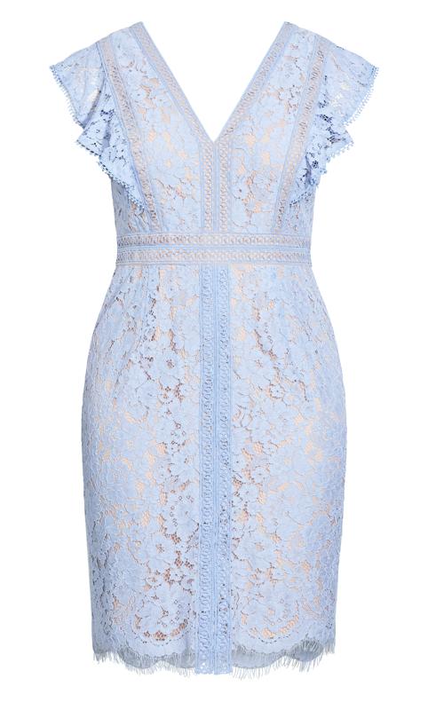 Evans Powder Blue Lace Dress 4