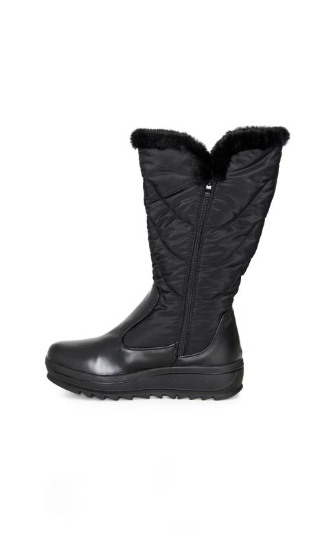 Gianna Black Wide Fit Winter Boot 4