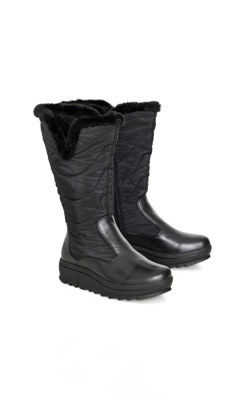 Gianna Black Wide Fit Winter Boot 5