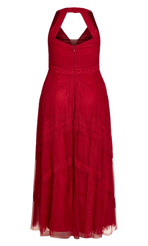 Evans Red Divine Whimsy Maxi Dress 5