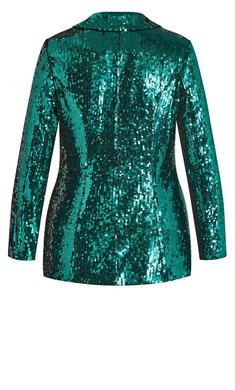 Sequin Collar Emerald Jacket 6