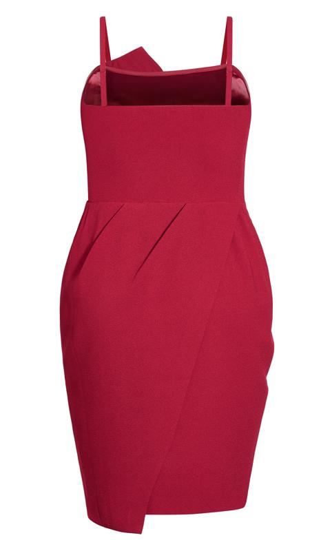 Evans Red Pleat Detail Mini Dress 9