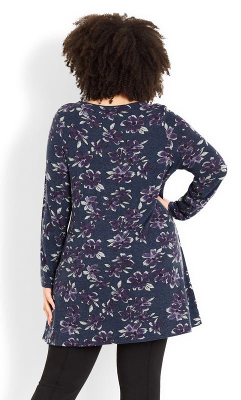 Navy Floral Tunic 2