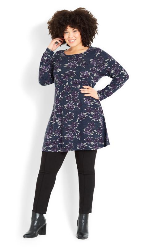 Navy Floral Tunic 3