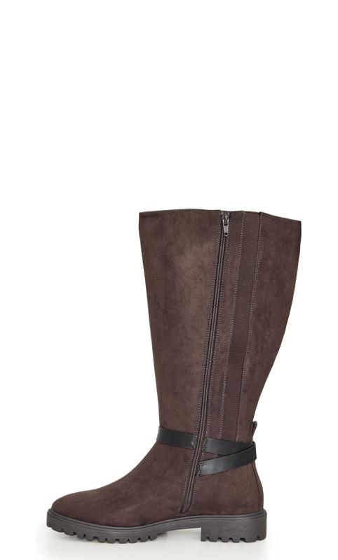 Evans Brown WIDE FIT Cath Tall Boot 4