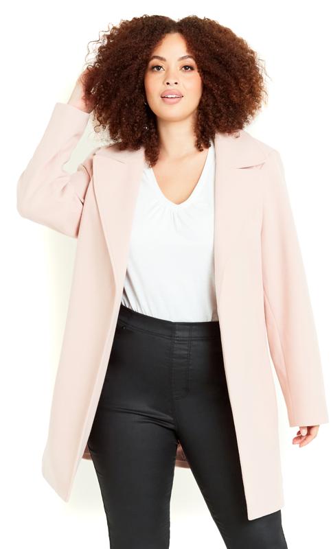 Belted Blush Pink Coat 4