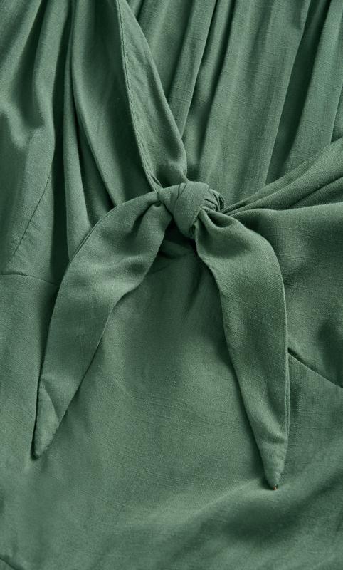 Evans Green Tie Detail Jumpsuit 4