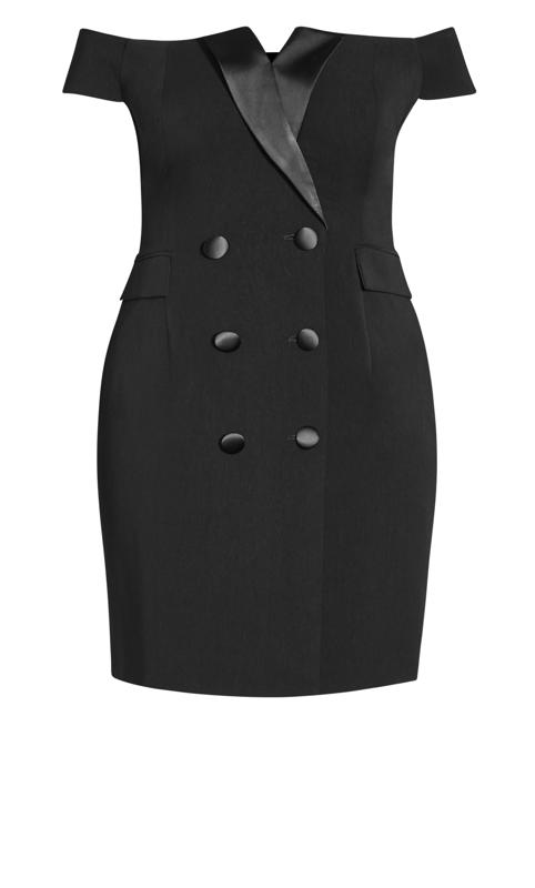 Evans Black Tux Mini Dress 4
