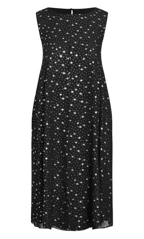 Sparkle Split Black Front Dress 5