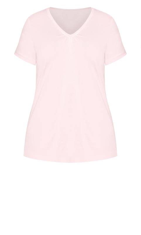 Evans Pink V-Neck T-Shirt 6