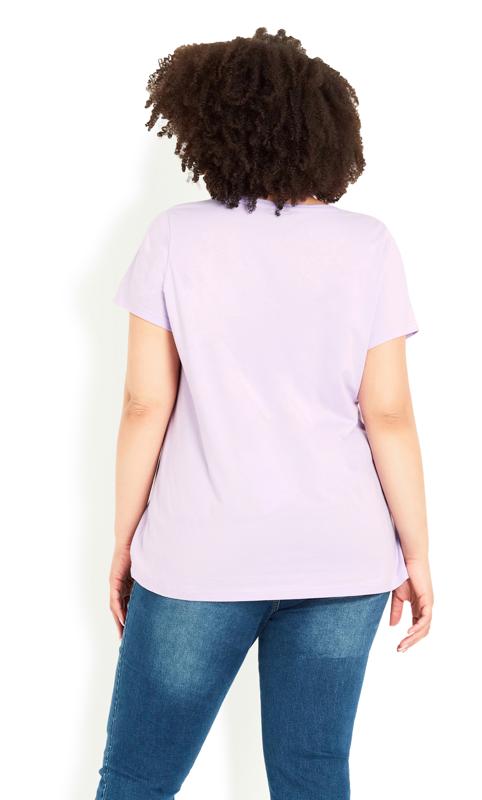 Gathered V Neck Lilac Cotton Top 4