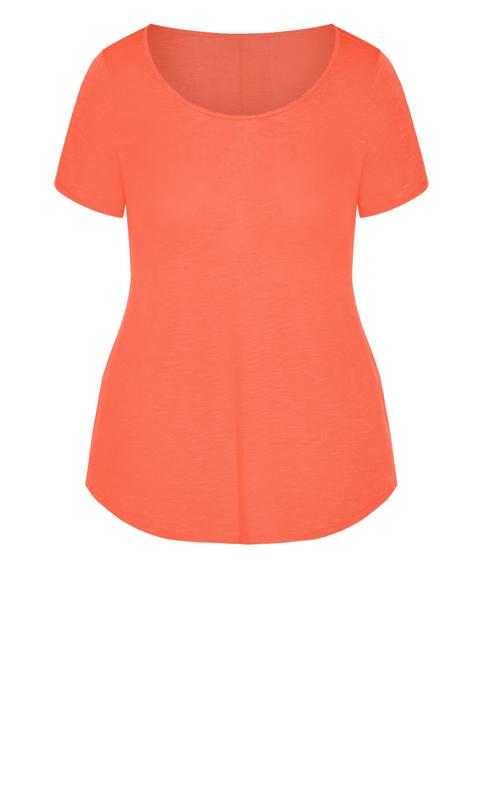 Evans Orange Short Sleeve T-Shirt | Evans 6