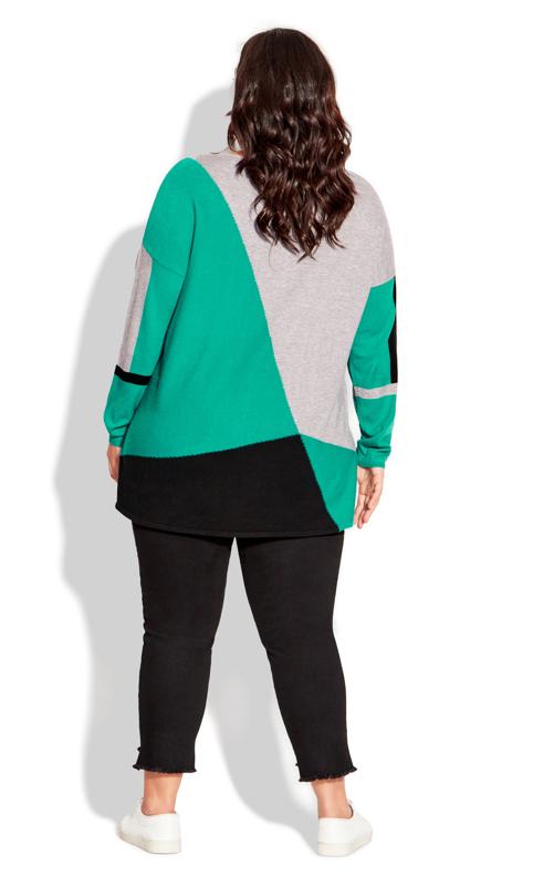 Evans Green Karla Colourblock Sweater 5