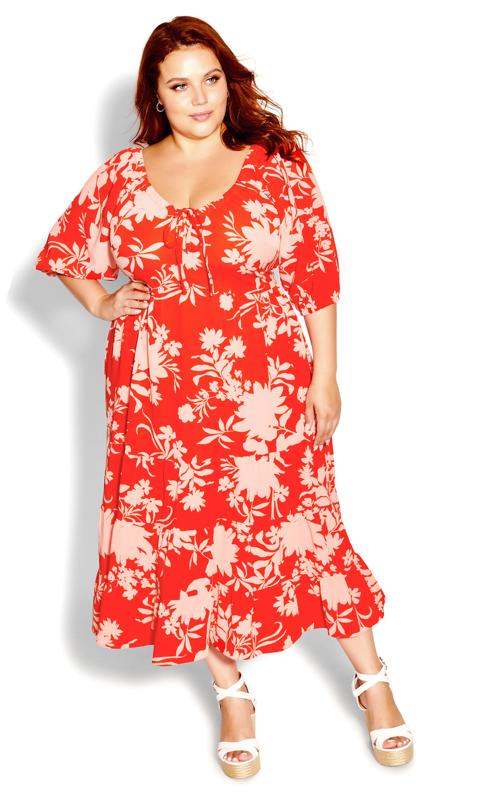 Ava Cherry Floral Maxi Dress 3