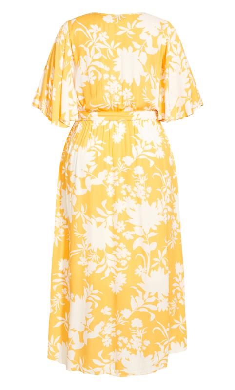 City Chic Yellow Floral Maxi Dress 5