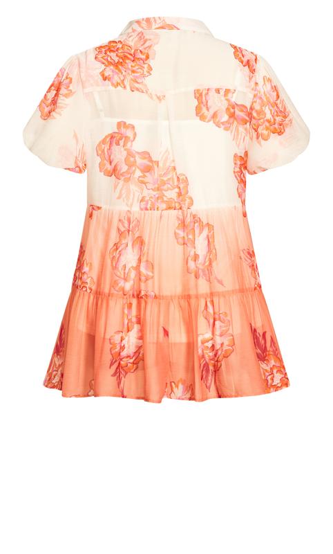 Evans Pink Shion Tiered Shirt 8