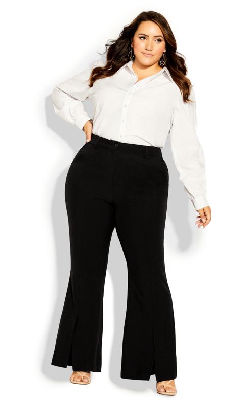 Evans White Flared Trousers 3