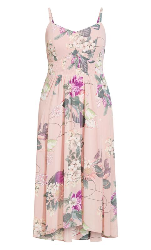 Evans Light Pink Floral Maxi Dress 3