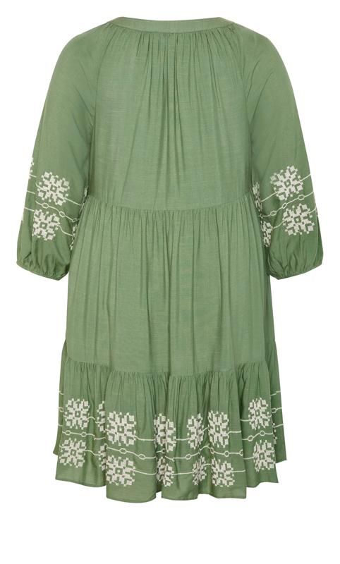 Evans Green Lady Luxe Embroidered Dress 3