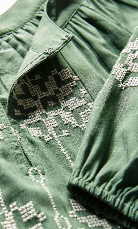 Evans Green Lady Luxe Embroidered Dress 9