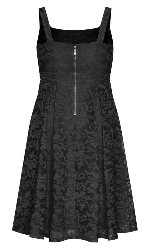 Evans Black Lace Pocket Midi Dress 5