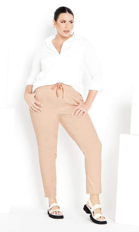  Tallas Grandes Evans Pink Alana Pull On Trouser