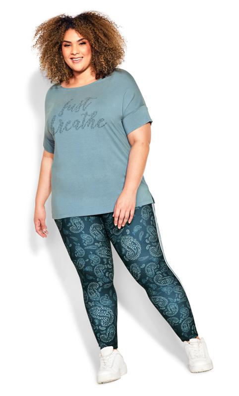 Ave Leisure ACTIVE Blue Graphic Top 4