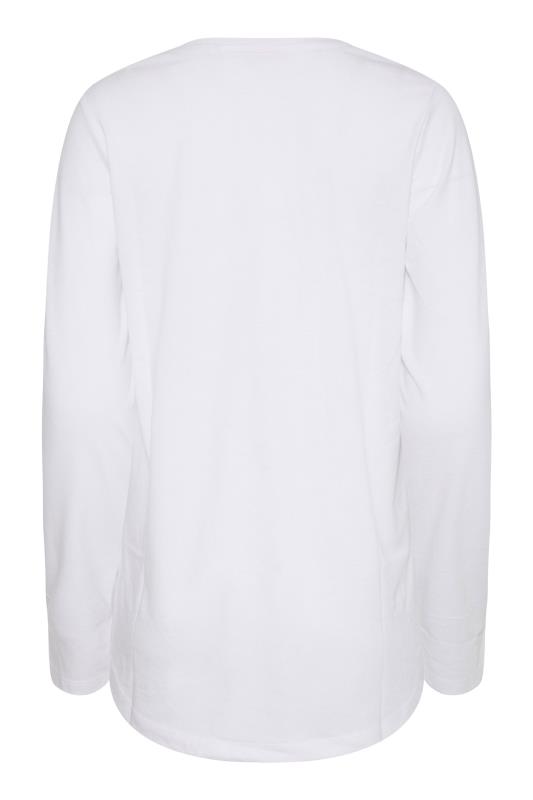 LTS Tall Women's White Dipped Hem T-Shirt | Long Tall Sally 5