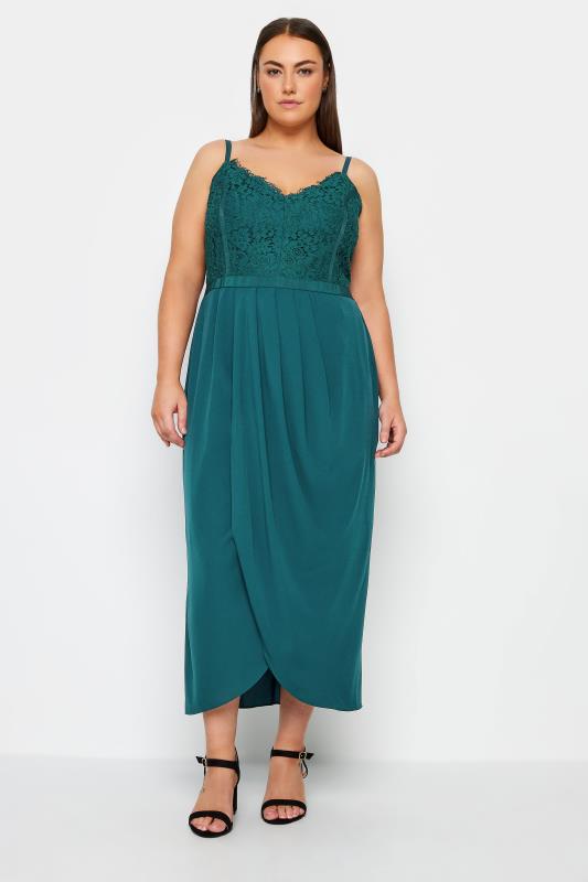 Evans Green Lace Midi Dress 2