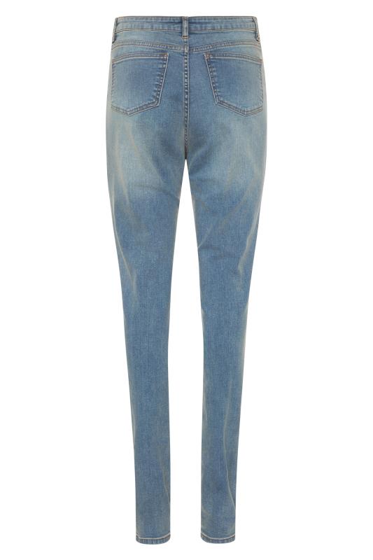 LTS Light Blue Vintage Ripped AVA Skinny Jeans | Long Tall Sally 5