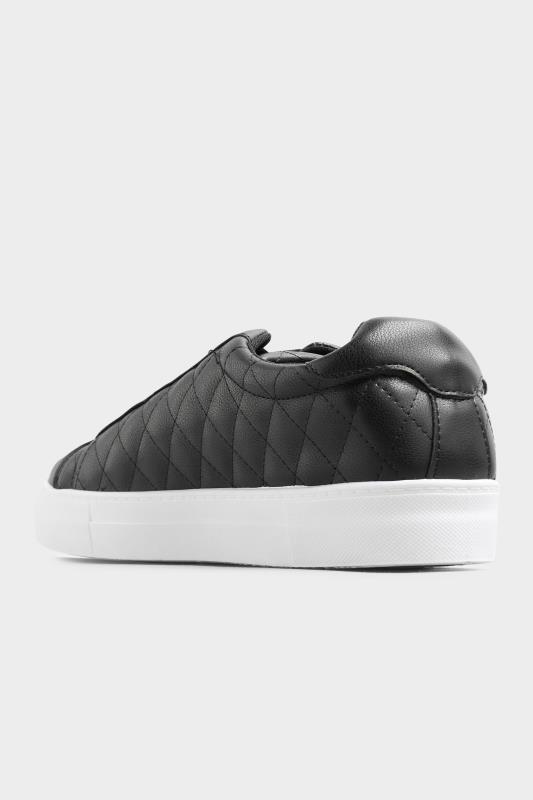 LIMITED COLLECTION Black Quilted Trainers In Wide E Fit_D.jpg