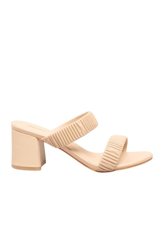 LIMITED COLLECTION Beige Brown Ruched Block Heeled Sandal In Extra Wide EEE Fit_AM.jpg