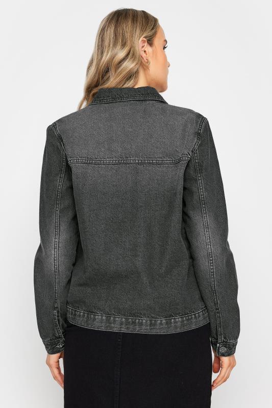 LTS Tall Womens Black Washed Denim Jacket | Long Tall Sally  5