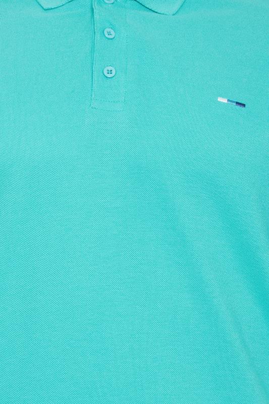 BadRhino Big & Tall 3 PACK Blue/Pink/Teal Polo Shirts | BadRhino 12