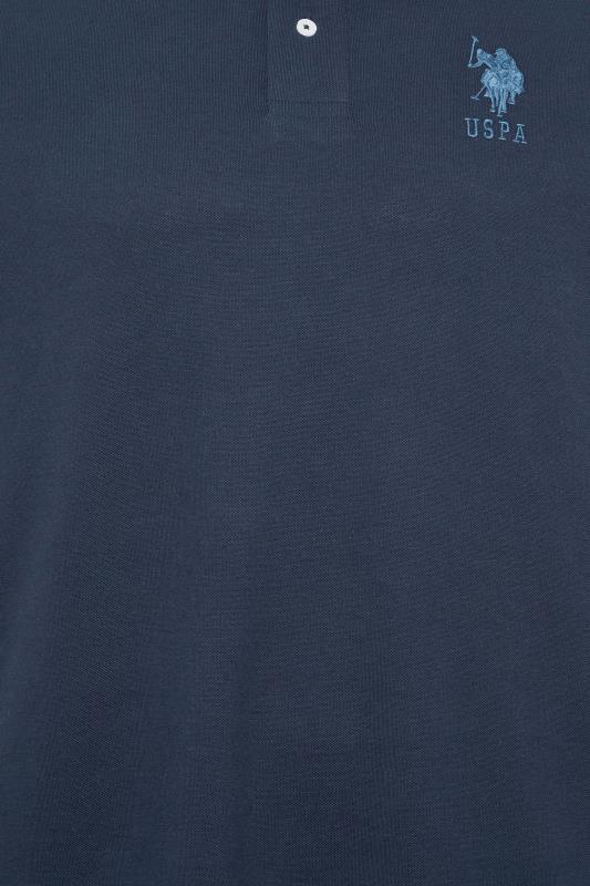 U.S. POLO ASSN. Big & Tall Navy Blue Player 3 Logo Polo Shirt | BadRhino 2