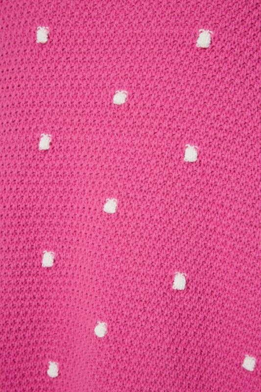 LTS Tall Bright Pink Polka Dot Jumper 5