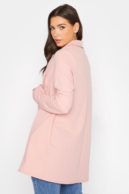 LTS Tall Women's Blush Pink Scuba Longline Blazer | Long Tall Sally  3