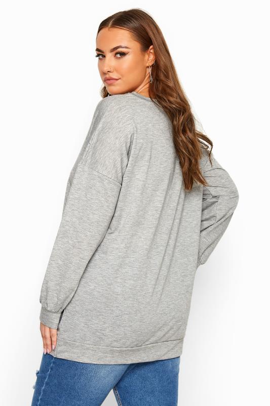 LIMITED COLLECTION Grey Marl Arizona Sweatshirt 3