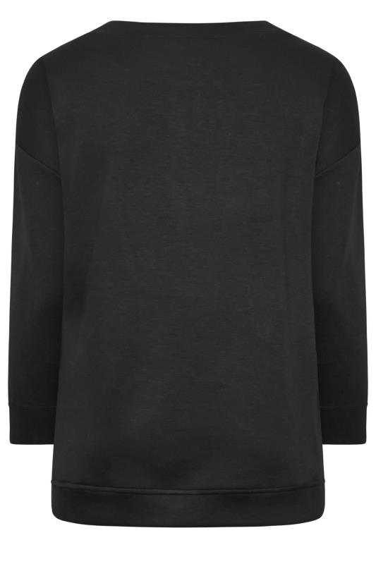 YOURS Curve Plus Size Side Zip Sweatshirt | Yours Clothing 8