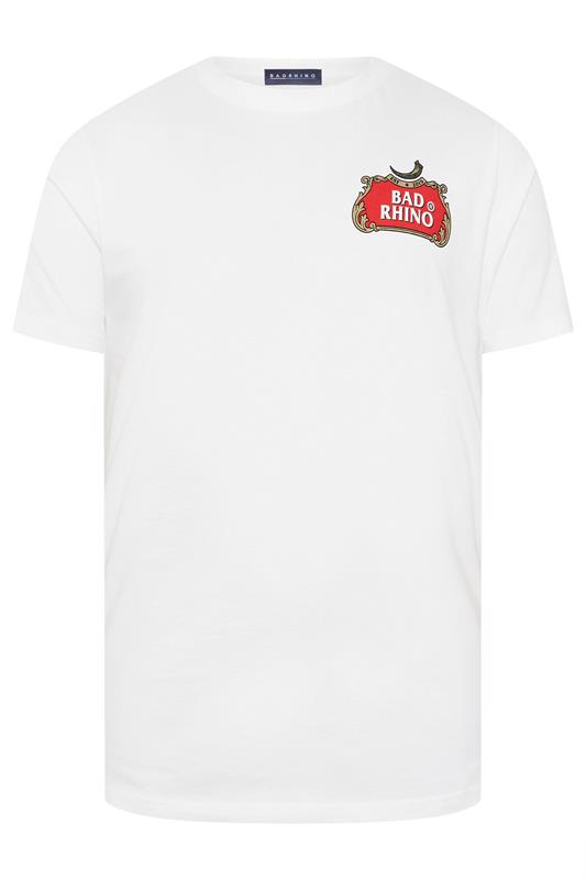 BadRhino Big & Tall White Beer Graphic T-Shirt | BadRhino 6