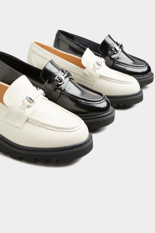 LIMITED COLLECTION Plus Size Cream Chunky Saddle Loafers In Extra Wide EEE Fit | Yours Clothing 6
