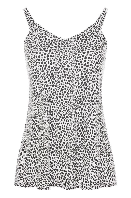 White Dalmatian Print Swing Cami Top | Yours Clothing 5