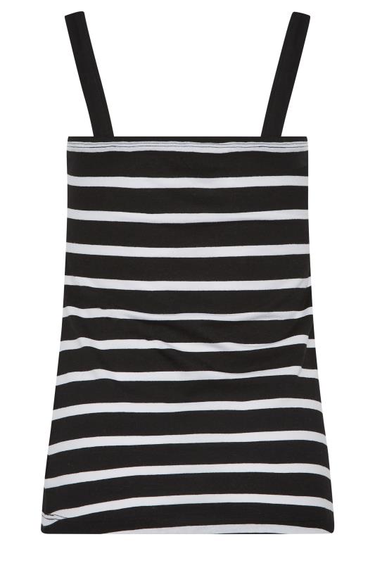 LTS Tall Women's Black & White Stripe Square Neck Vest Top | Long Tall Sally 7