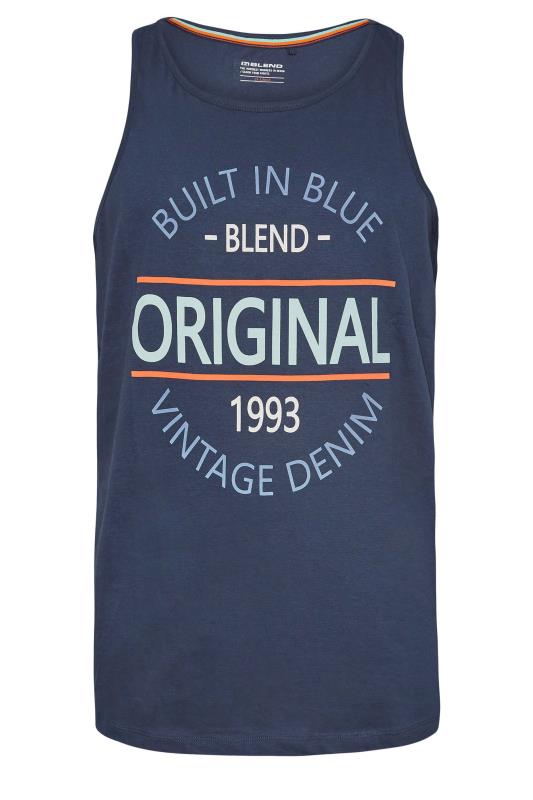 BLEND Big & Tall Navy Blue Original Vest 3